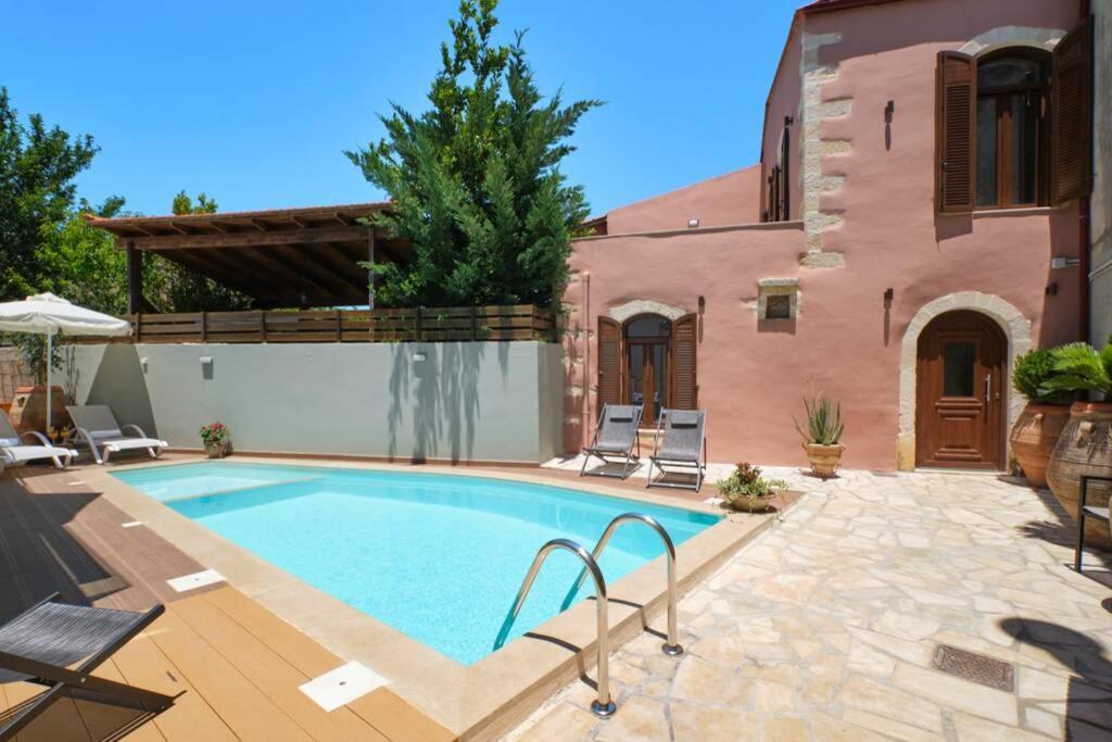Stone Villa With Swimming Pool-Bbq! Melidhónion Zewnętrze zdjęcie